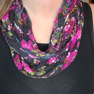 Floral infinity scarf